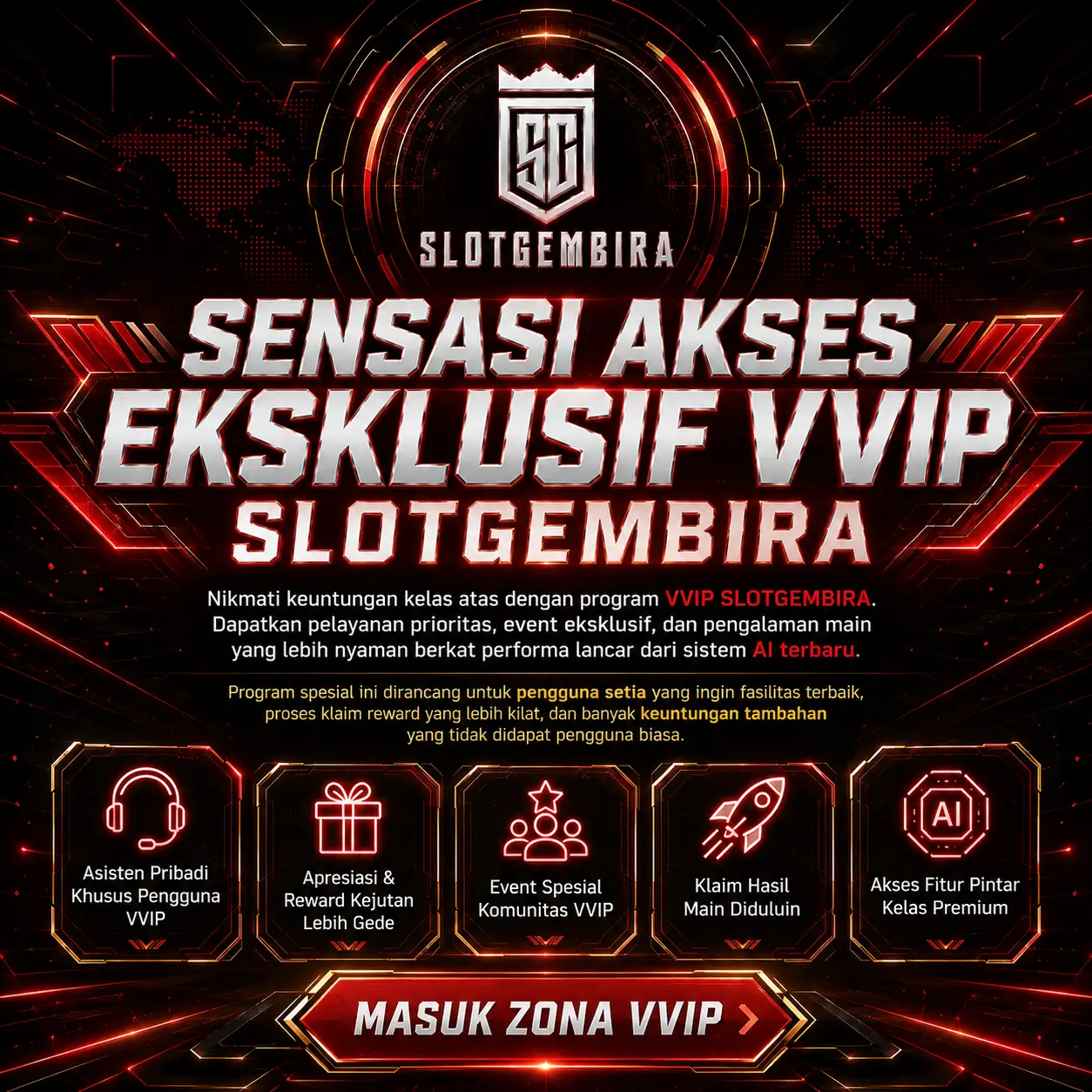 Program Eksklusif VVIP SLOTGEMBIRA Tampilan Modern Berbasis AI